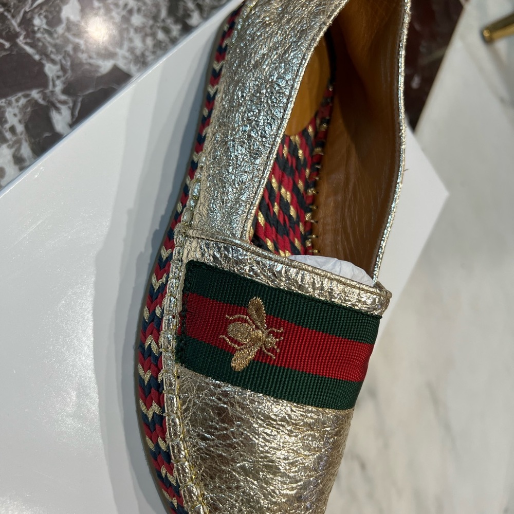 New Gold Gucci espadrilles! - Picture 9 of 9
